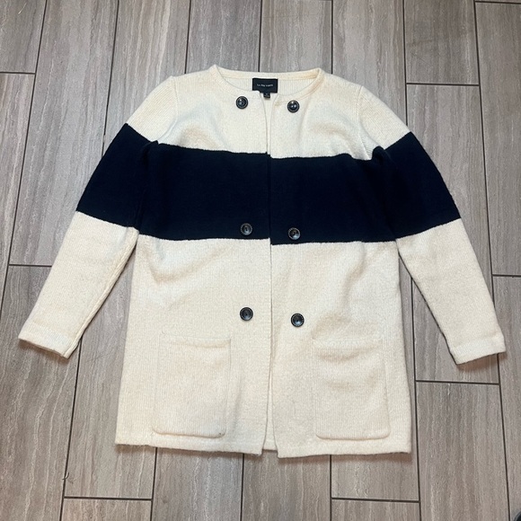 Anthropologie La Fee Verte Color Block Cardigan Size Small - Picture 2 of 8